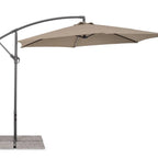 Ampelschirm Nizza 300cm taupe - Hochwertiger Sonnenschirm für Garten und Terrasse