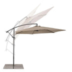 Ampelschirm Nizza 300cm Taupe – Moderner Sonnenschirm für Terrasse & Garten