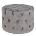 Tabouret Lorella aspect velours