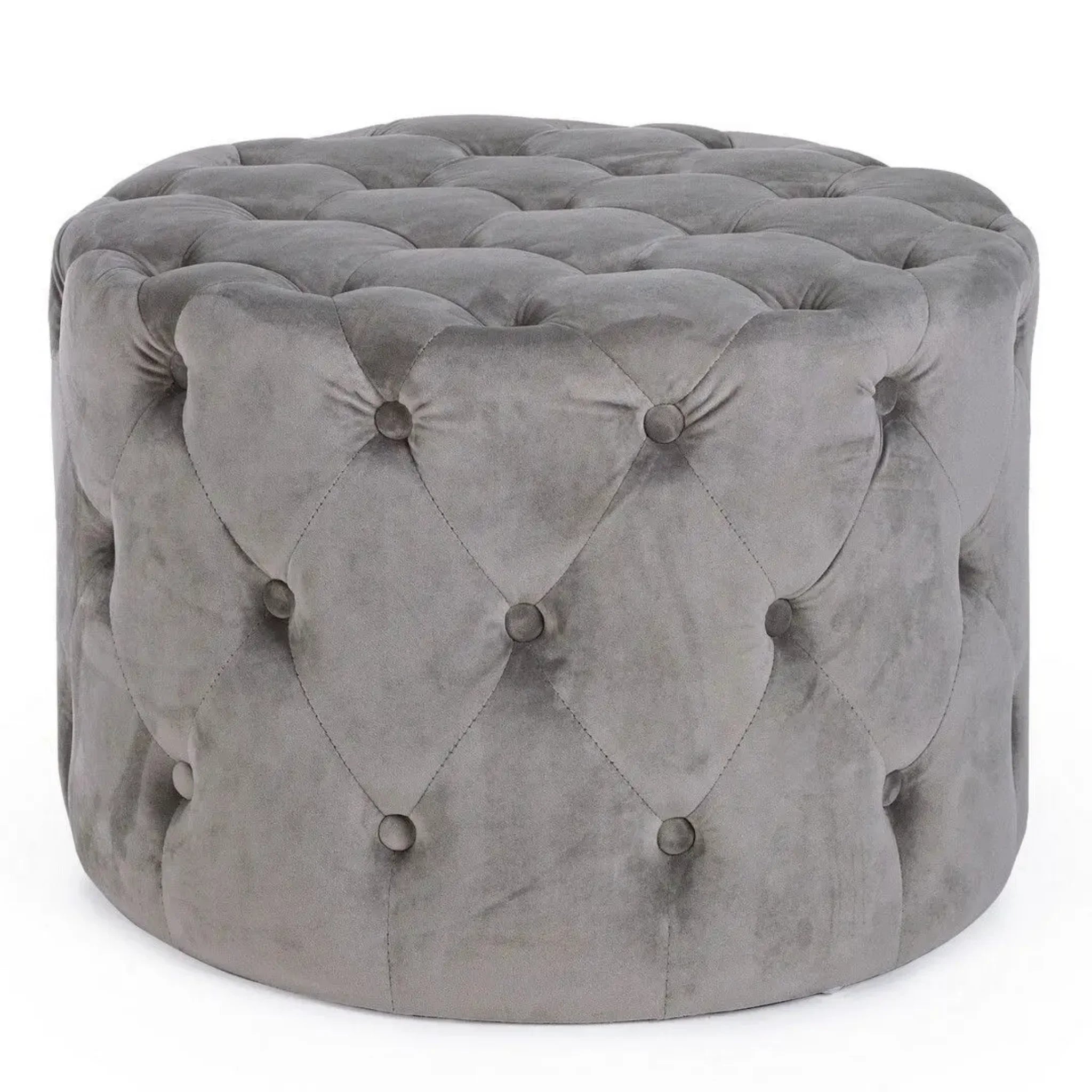 Tabouret Lorella aspect velours