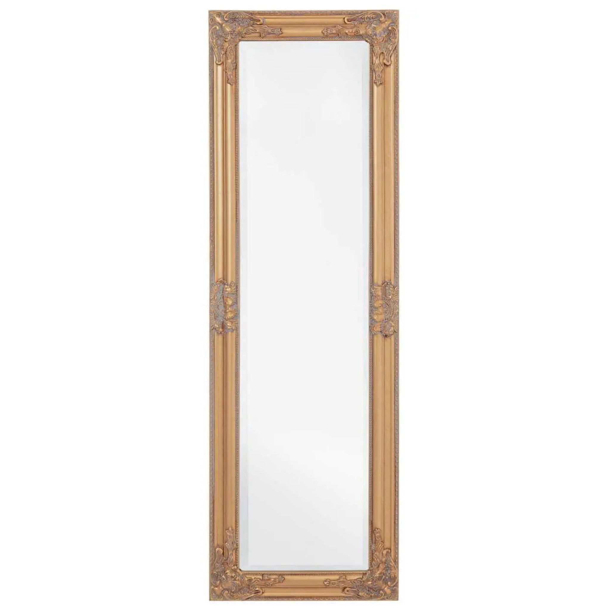 Bizzotto Spiegel Miro 42x132cm in Gold - Eleganter Wandspiegel mit verziertem Rahmen
