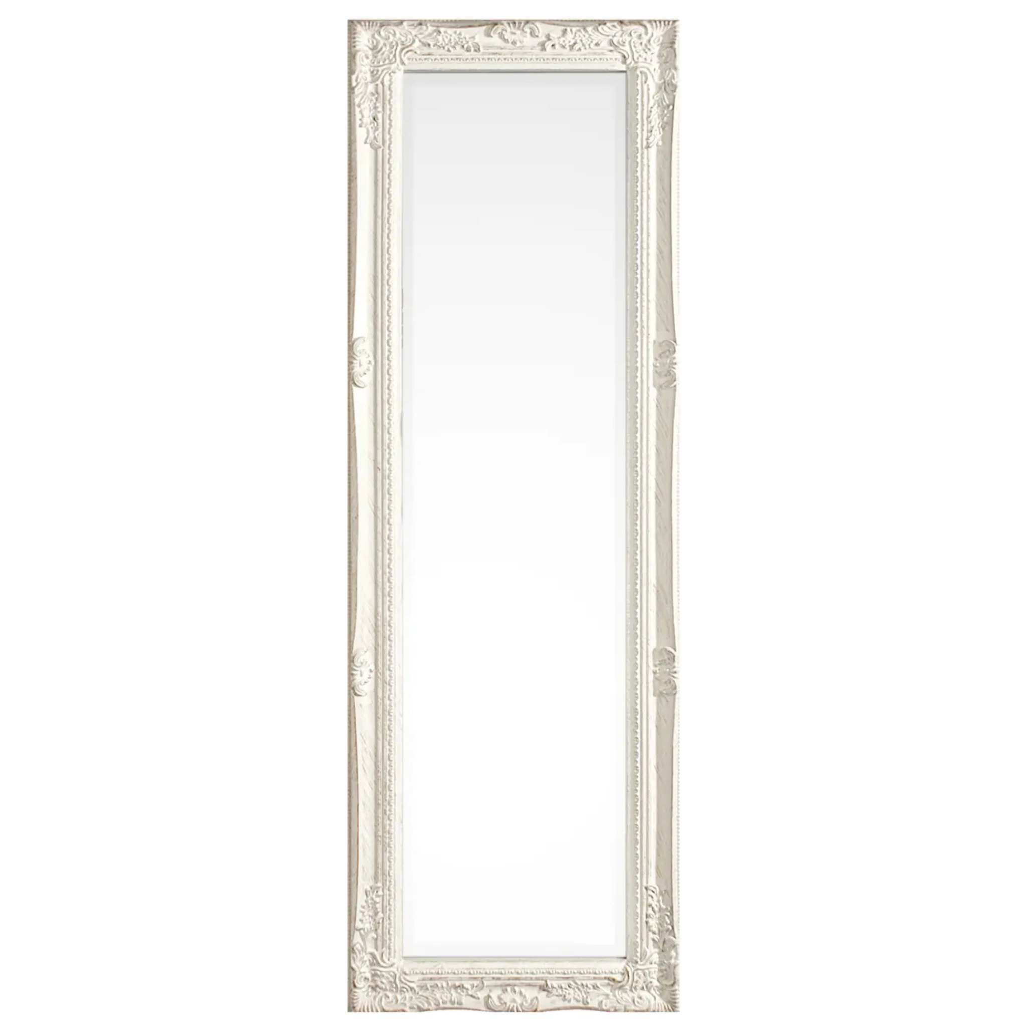 Bizzotto Spiegel Miro 42x132cm Wandspiegel creme Rahmen Dekorspiegel