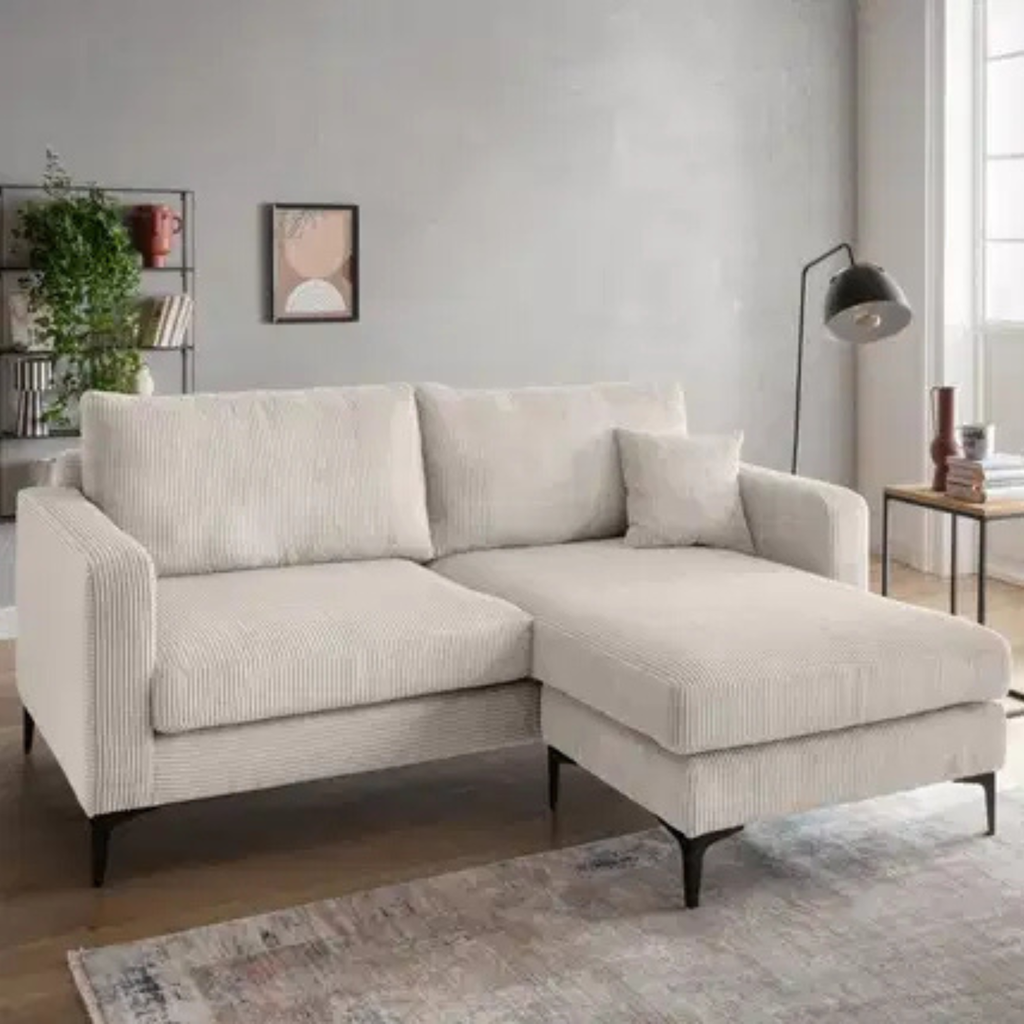 Ecksofa Eliza in Cord beige