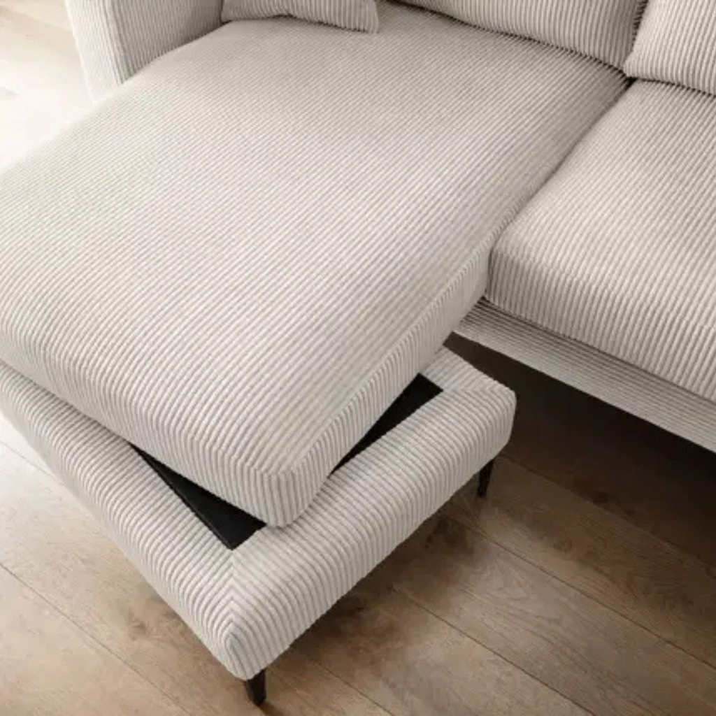 Ecksofa Eliza in Cord beige