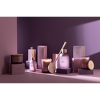 Jolipa Duftkerzen-Set "Figue Frivole" in Lila, mit Reed-Diffuser und Geschenkboxen, elegante Heimdekoration