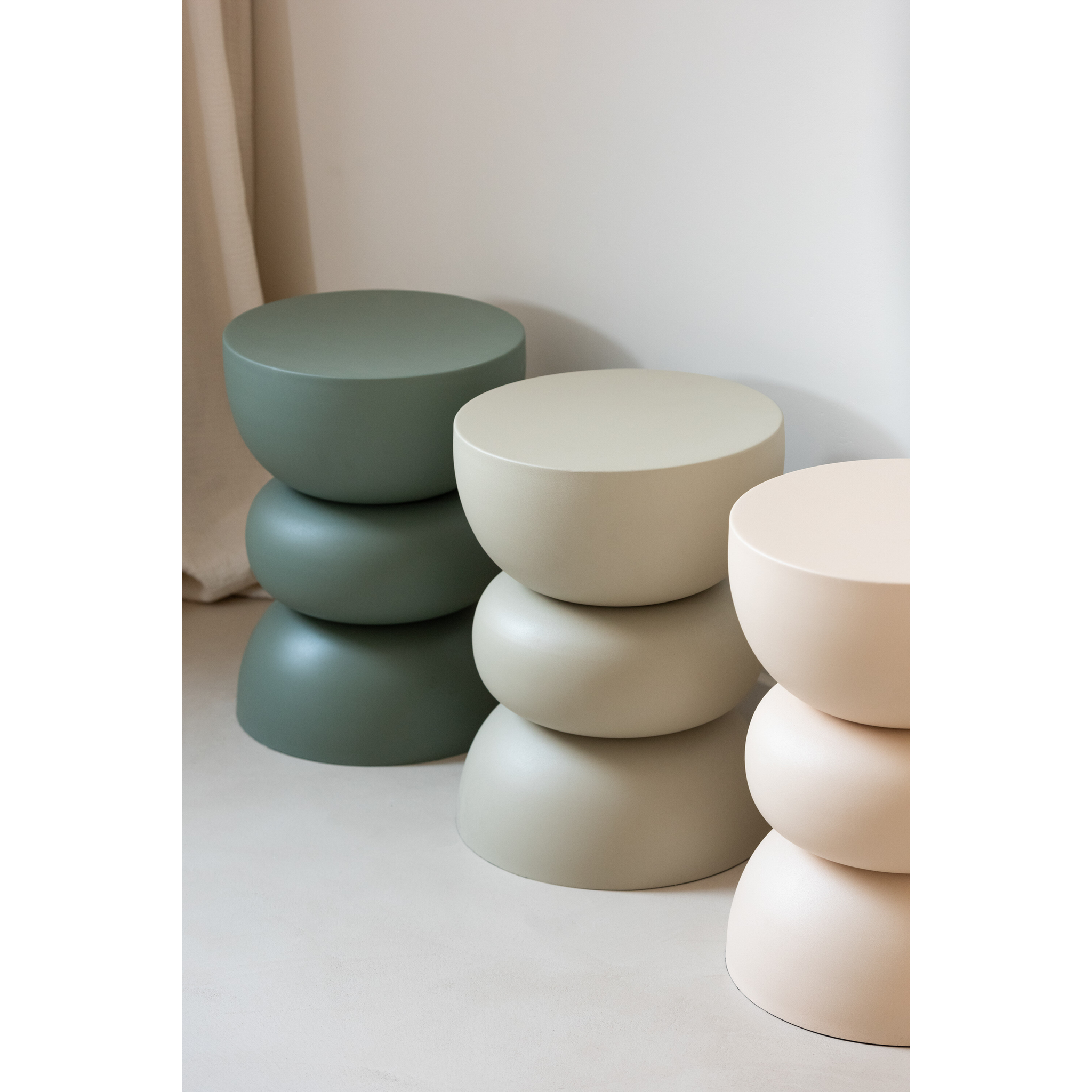 Table d'appoint Lise Eisen, ivoire