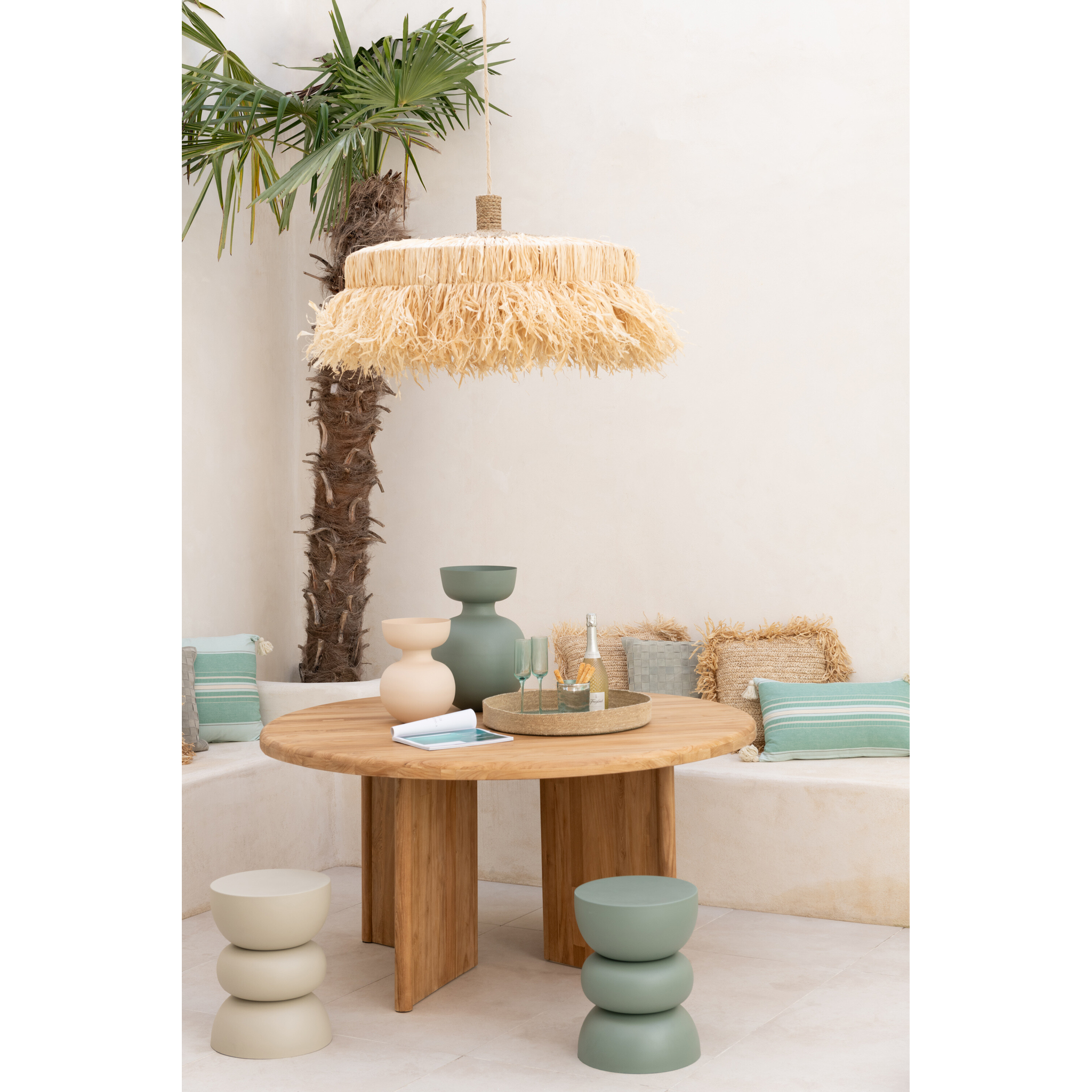 Table d'appoint Lise Eisen, ivoire