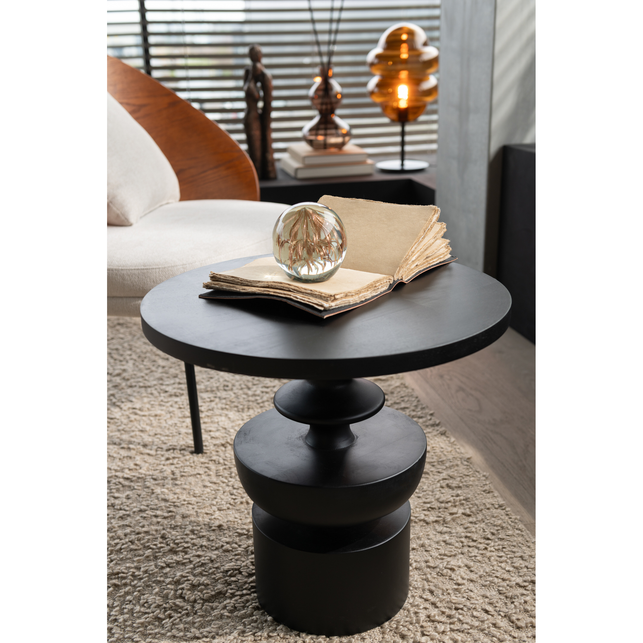 Table d'appoint Goa, noire