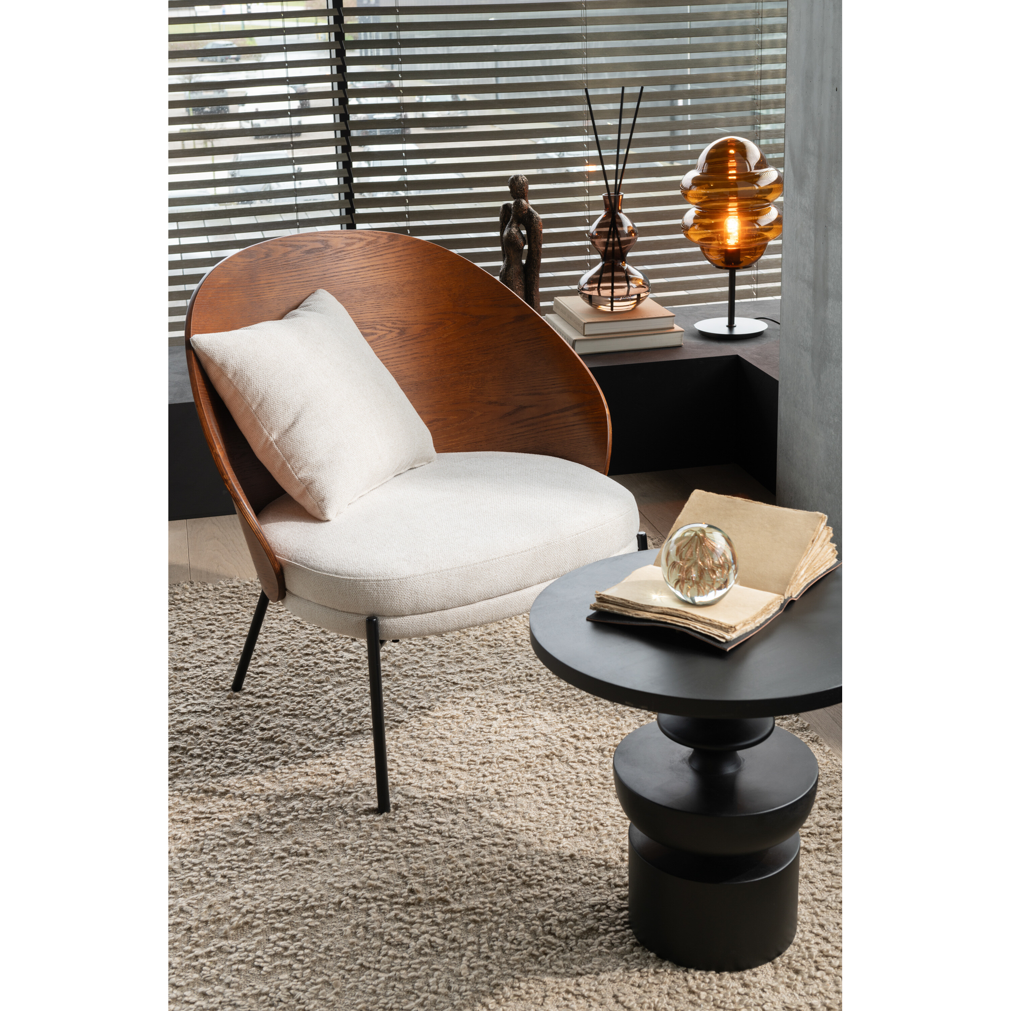 Table d'appoint Goa, noire