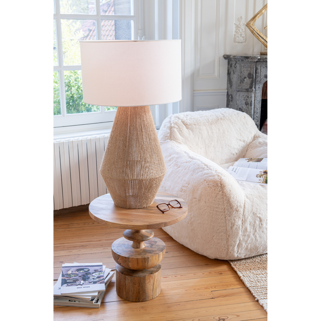 Table d'appoint Goa, finition naturelle