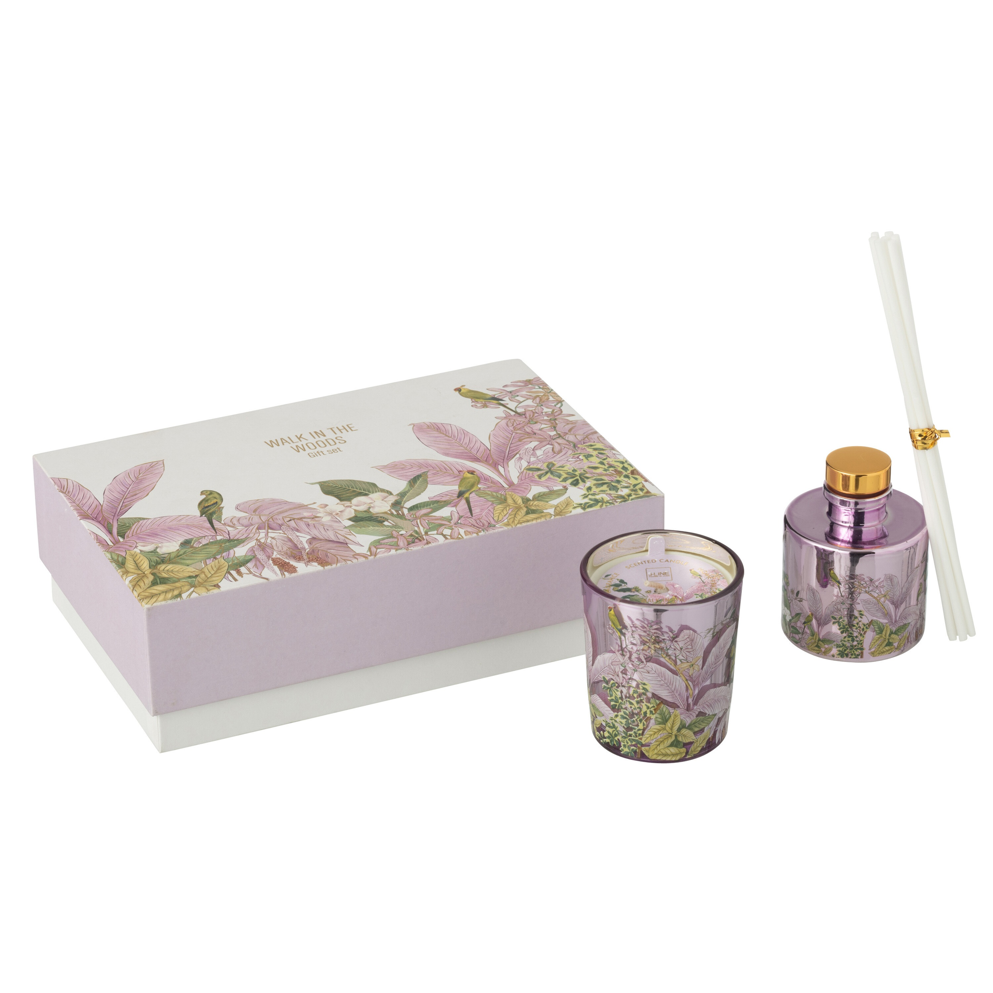 Coffret cadeau bougie + diffuseur de parfum Promenade en forêt