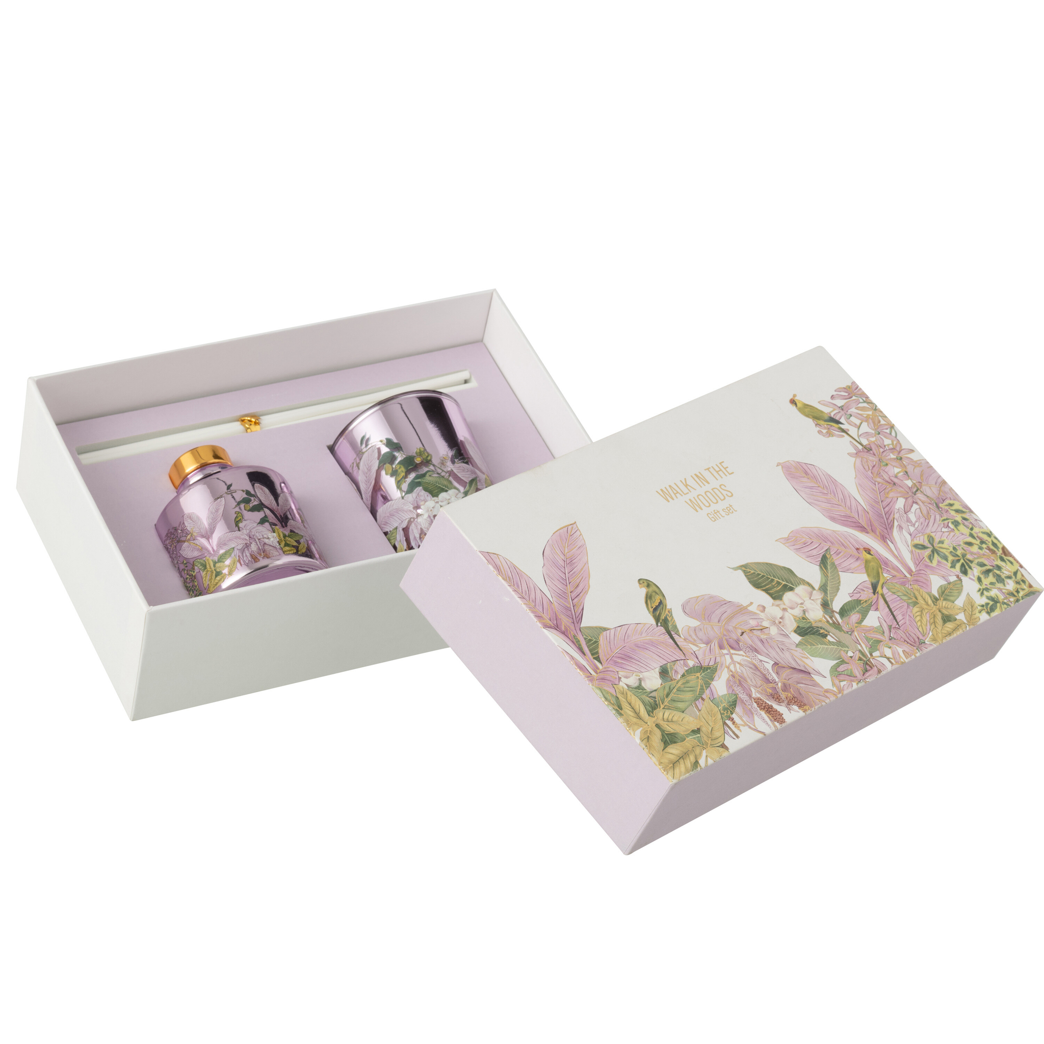 Coffret cadeau bougie + diffuseur de parfum Promenade en forêt