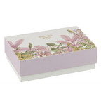 Jolipa "Walk in the Woods" Geschenkset Rosa mit floralem Muster und Vögeln auf weißer Geschenkbox