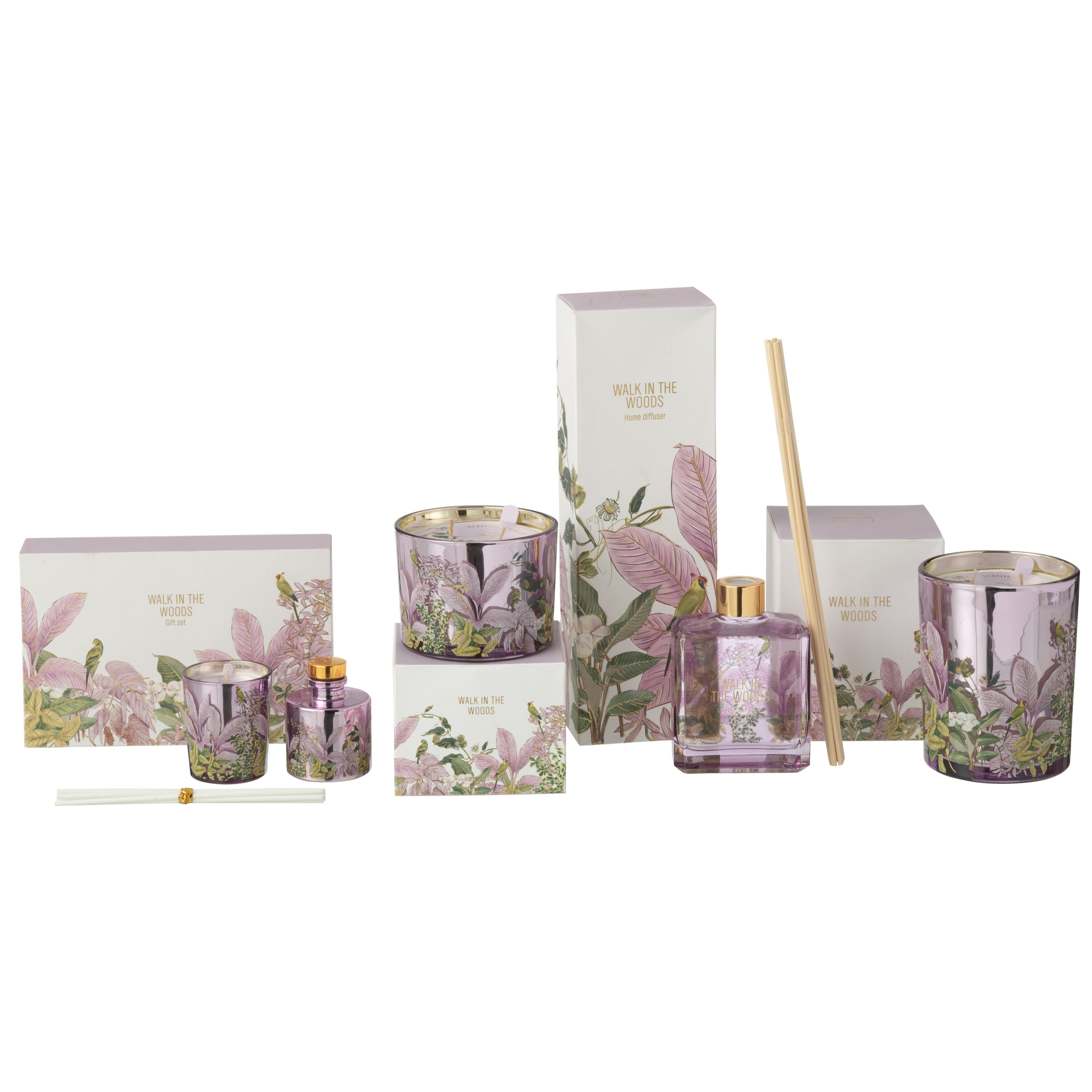 Coffret cadeau bougie + diffuseur de parfum Promenade en forêt