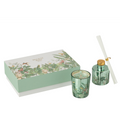 Jolipa Walk in the Woods Geschenkset Grün mit Duftkerze und Reed Diffuser in botanischer Geschenkbox