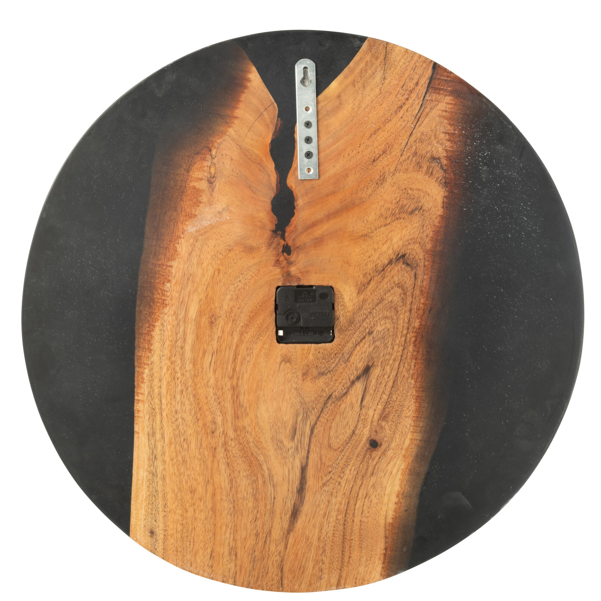 Horloge murale en acacia D:55 cm