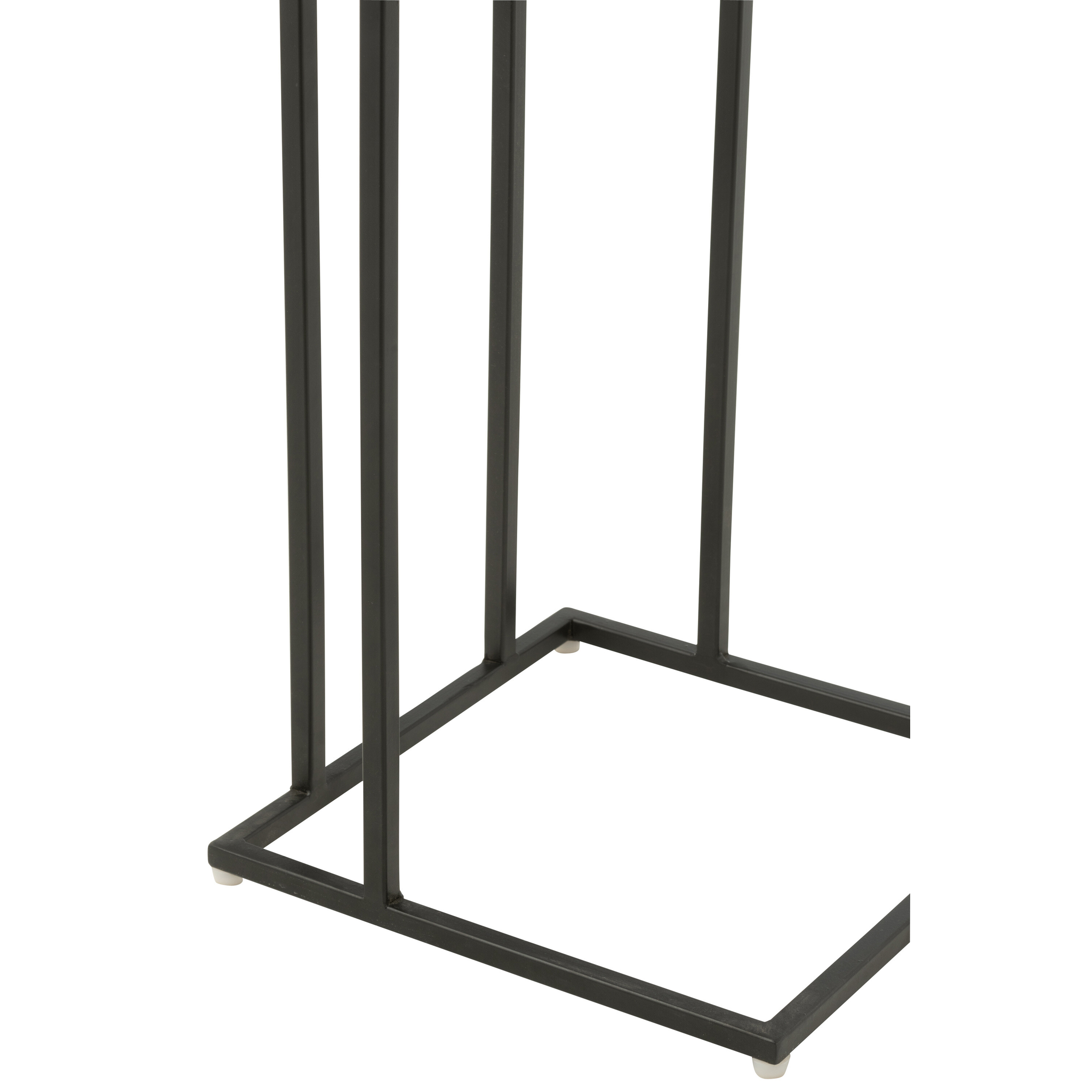 Table d'appoint en acacia naturel/noir