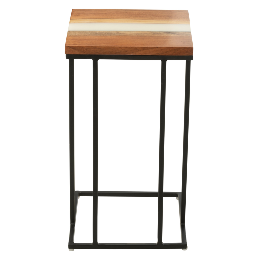 Beistelltisch Akazie naturelle / weiss