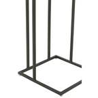 Beistelltisch Jolipa – schwarzes Metallgestell mit rechteckiger Standfläche, modernes minimalistisches Design