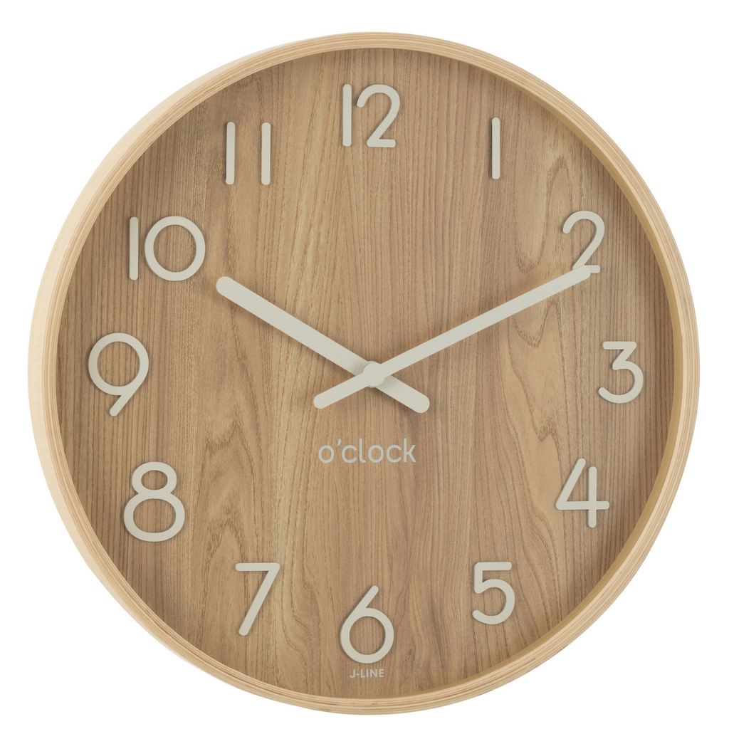 Horloge murale Naturelle LD : env. 53 cm