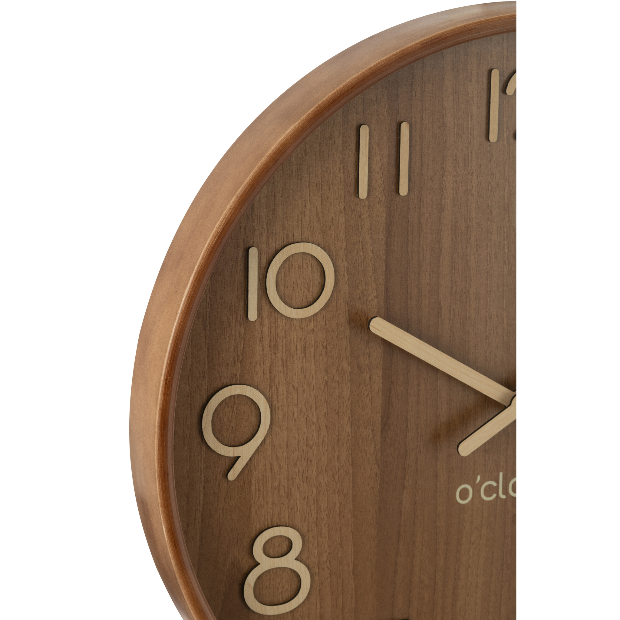Horloge murale, marron foncé, longueur env. 53 cm