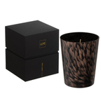 Duftkerze Noa Sandelholz Small von Jolipa in schwarzem Glas mit eleganter Verpackung