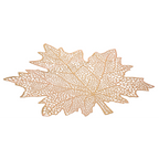 Jolipa Tischset Leaf in Hellrosa – elegantes Platzset in Ahornblatt-Form mit Spitzenoptik