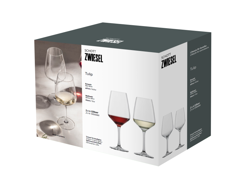 Service à verres Tulipe 8 pièces.