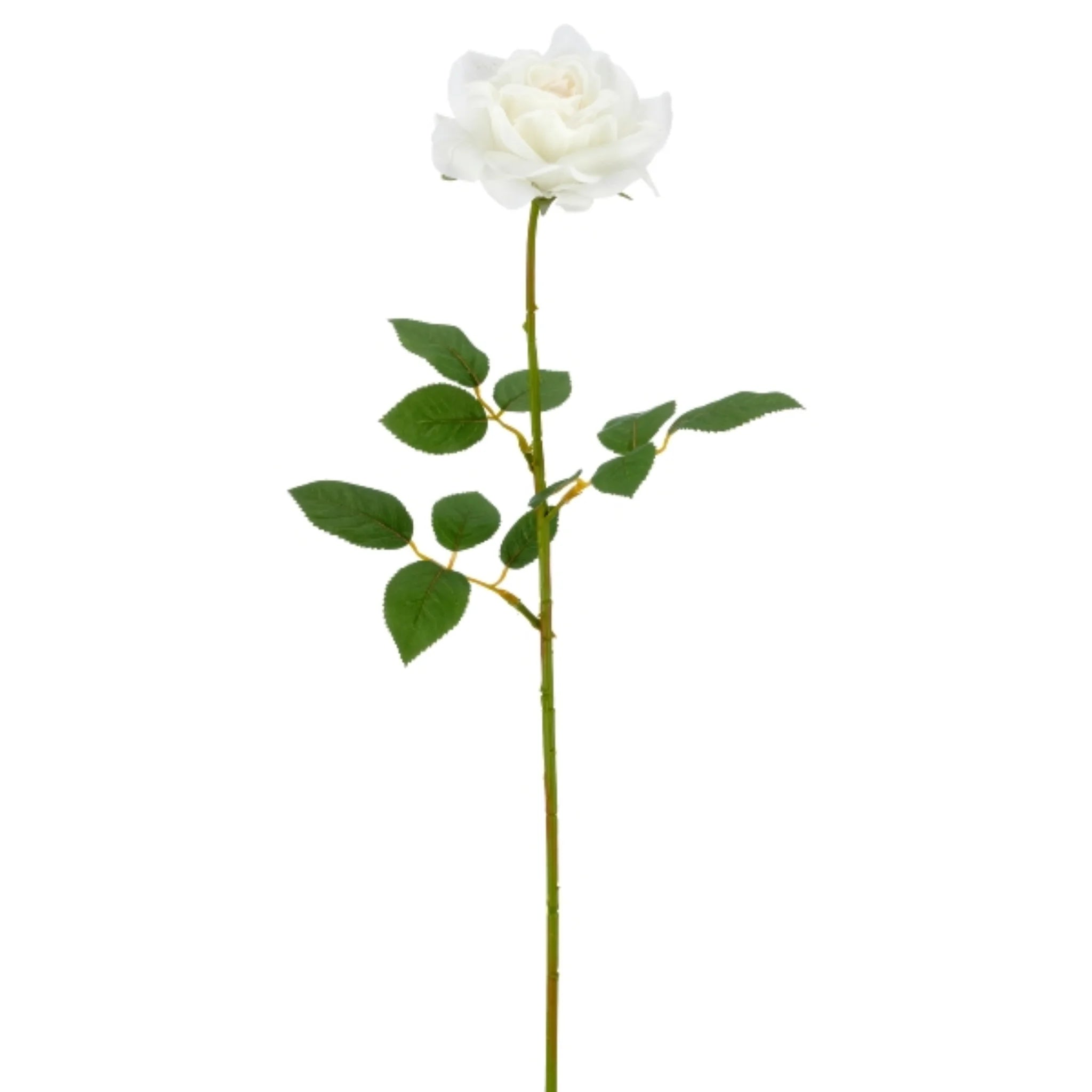 Kunstblume weiße Rose 69cm - realistische Deko-Rose für Zuhause | Gasper