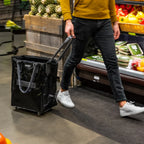 Beutler fashion Hulken Medium 35 - Schwarze Einkaufstasche mit Rollen im Möbelshop.