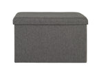 HAKU Möbel Sitzbox aus Textil klappbar in Anthrazit