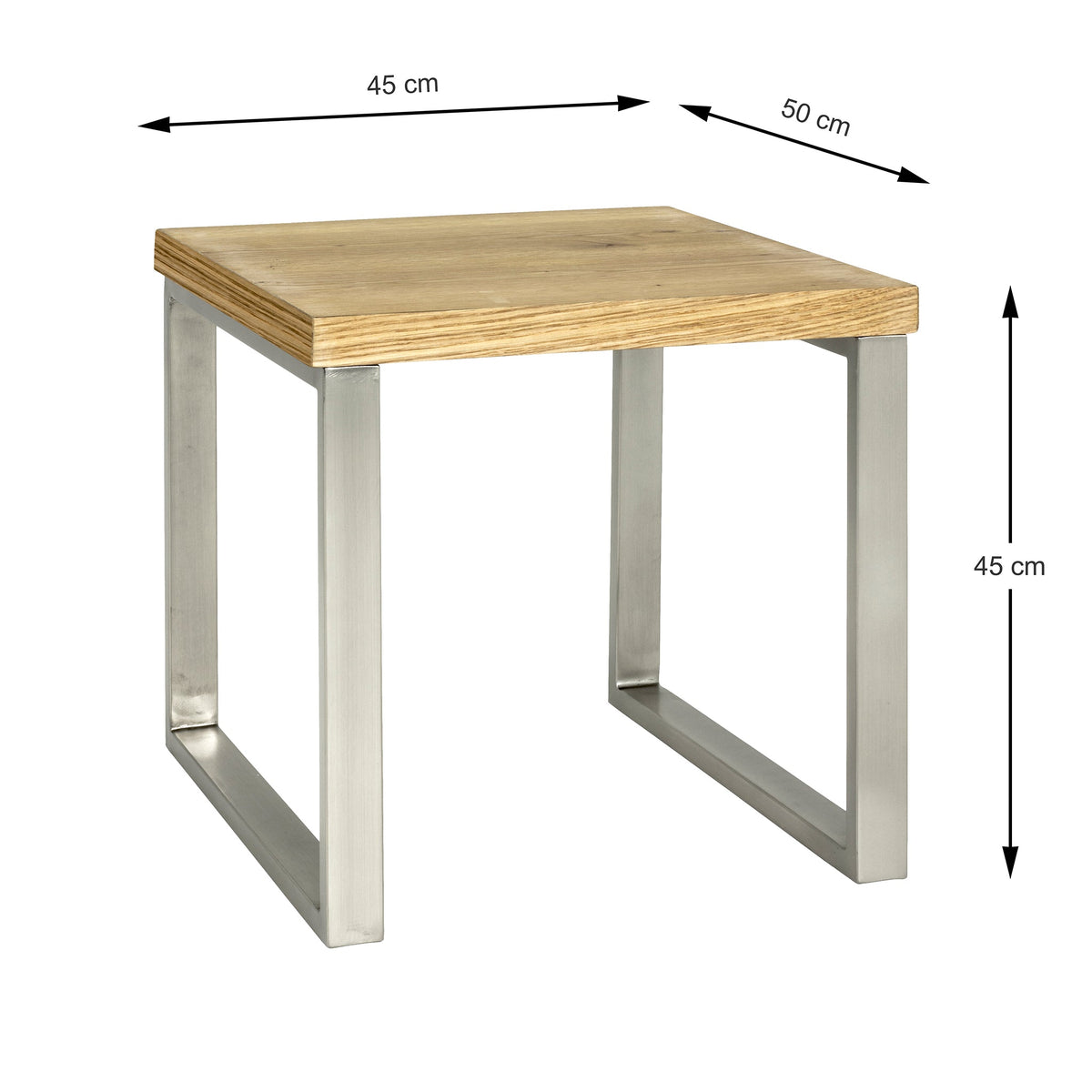 HAKU Möbel Beistelltisch aus MDF auf Kufen in Braun