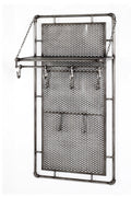 HAKU Möbel Wandgarderobe aus Metall in Anthrazit 60 x 35 x 120 cm