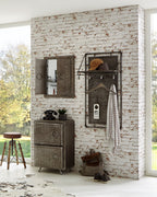 HAKU Möbel Wandgarderobe aus Metall in Anthrazit 60 x 35 x 120 cm