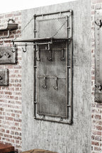 HAKU Möbel Wandgarderobe aus Metall in Anthrazit 60 x 35 x 120 cm