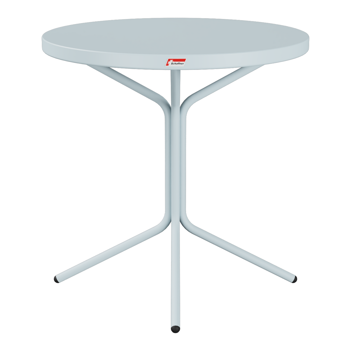 Bistrotisch rund grau 60cm - Gartentisch klappbar mit Metallgestell für Balkon und Terrasse