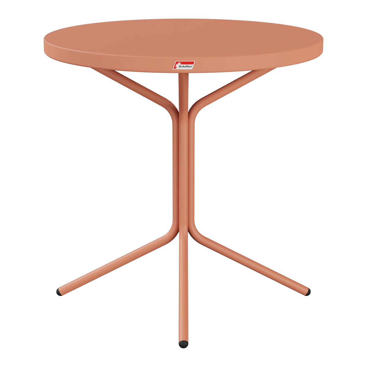 Bistrotisch rund Kupfer – stabiler Stehtisch mit drei Beinen, modernes Design für Balkon, Terrasse und Garten.