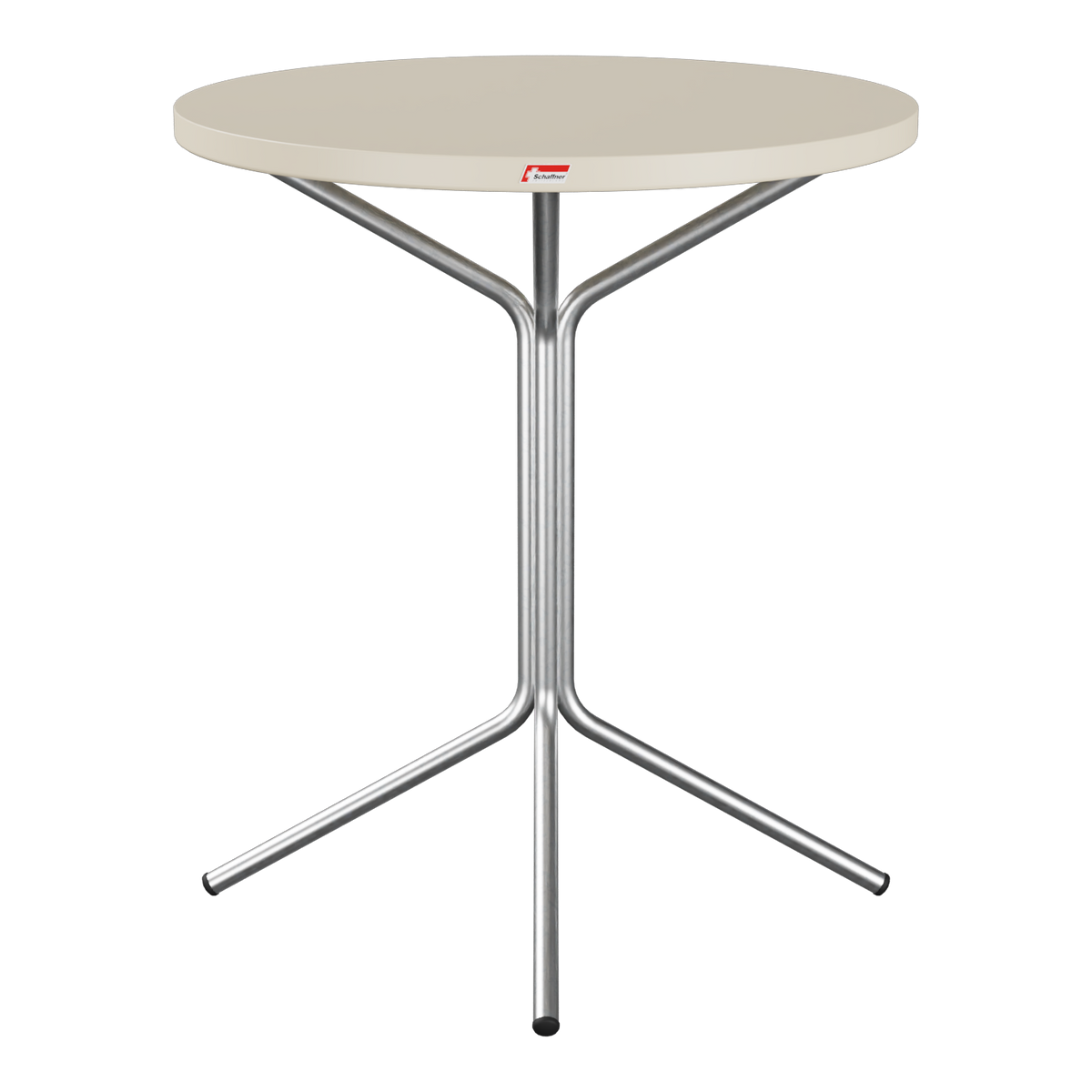 Bistrotisch rund mit Metallgestell, moderner Stehtisch für Garten und Terrasse