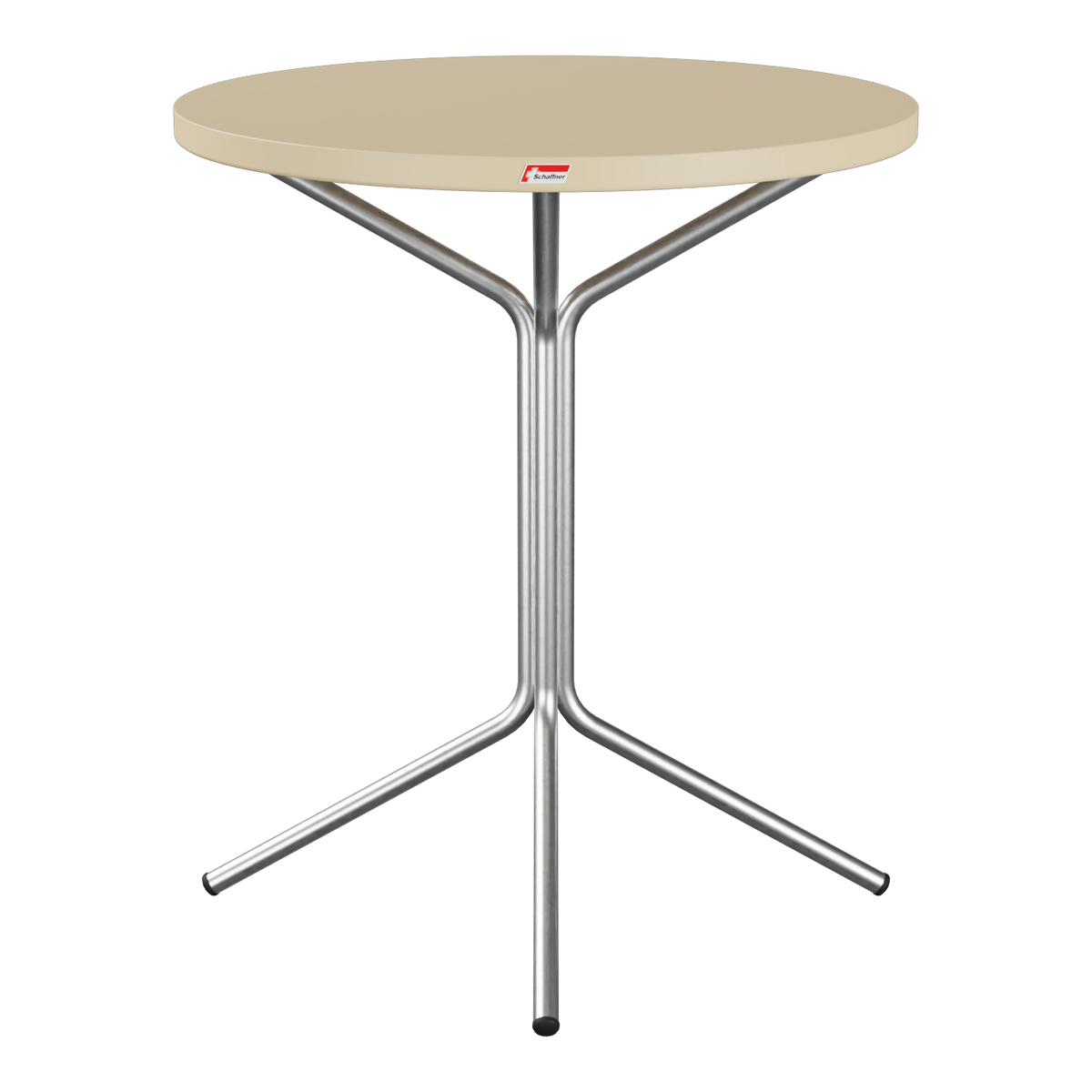 Bistrotisch rund mit Metallgestell, moderner Stehtisch für Innen und Außen, elegantes Design.