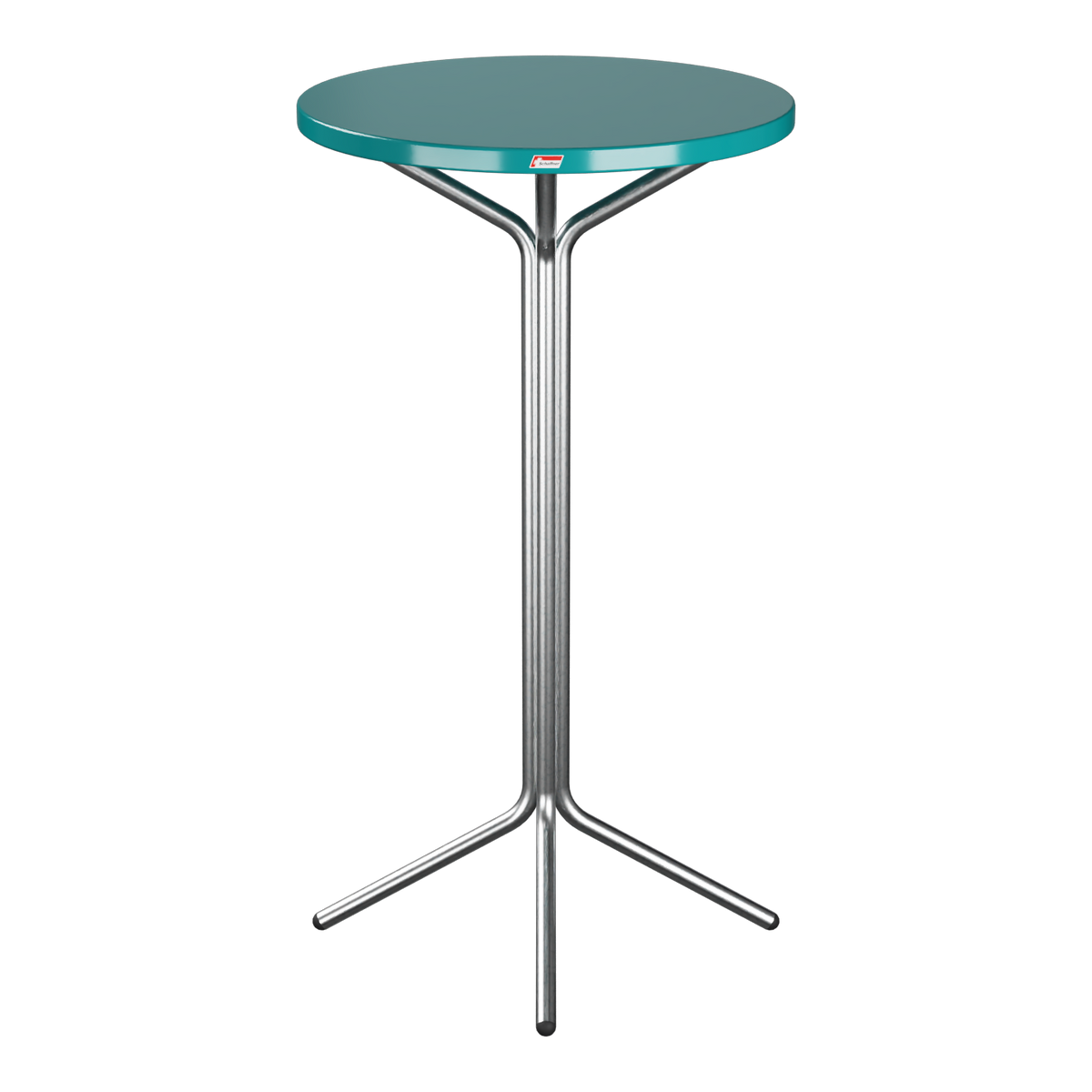 Stehtisch mit Metallgestell und Tischplatte in Petrol - moderner Bistrotisch für Büro und Wohnbereich