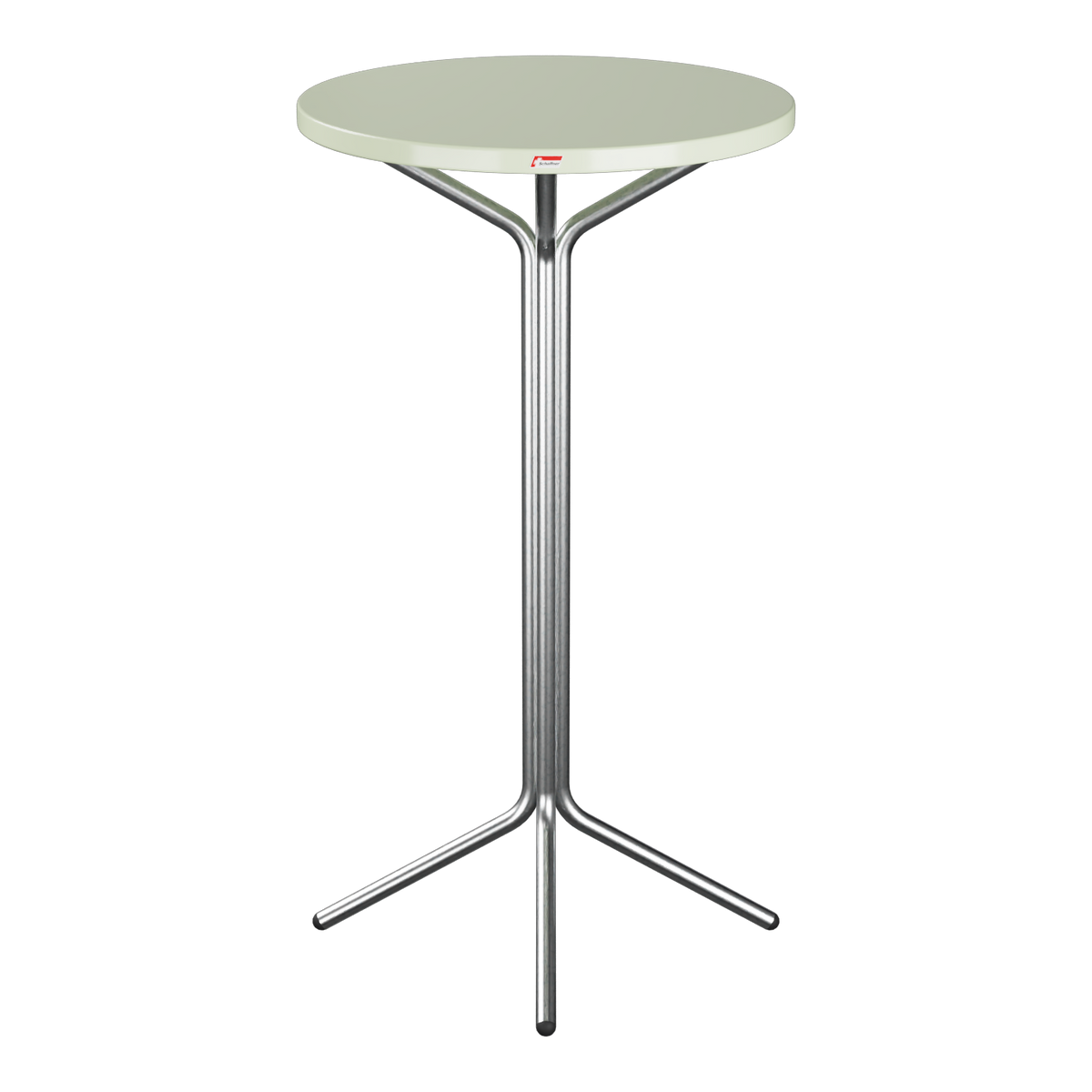 Stehtisch mit grüner Tischplatte und Metallgestell, modernes Design, Bistrotisch