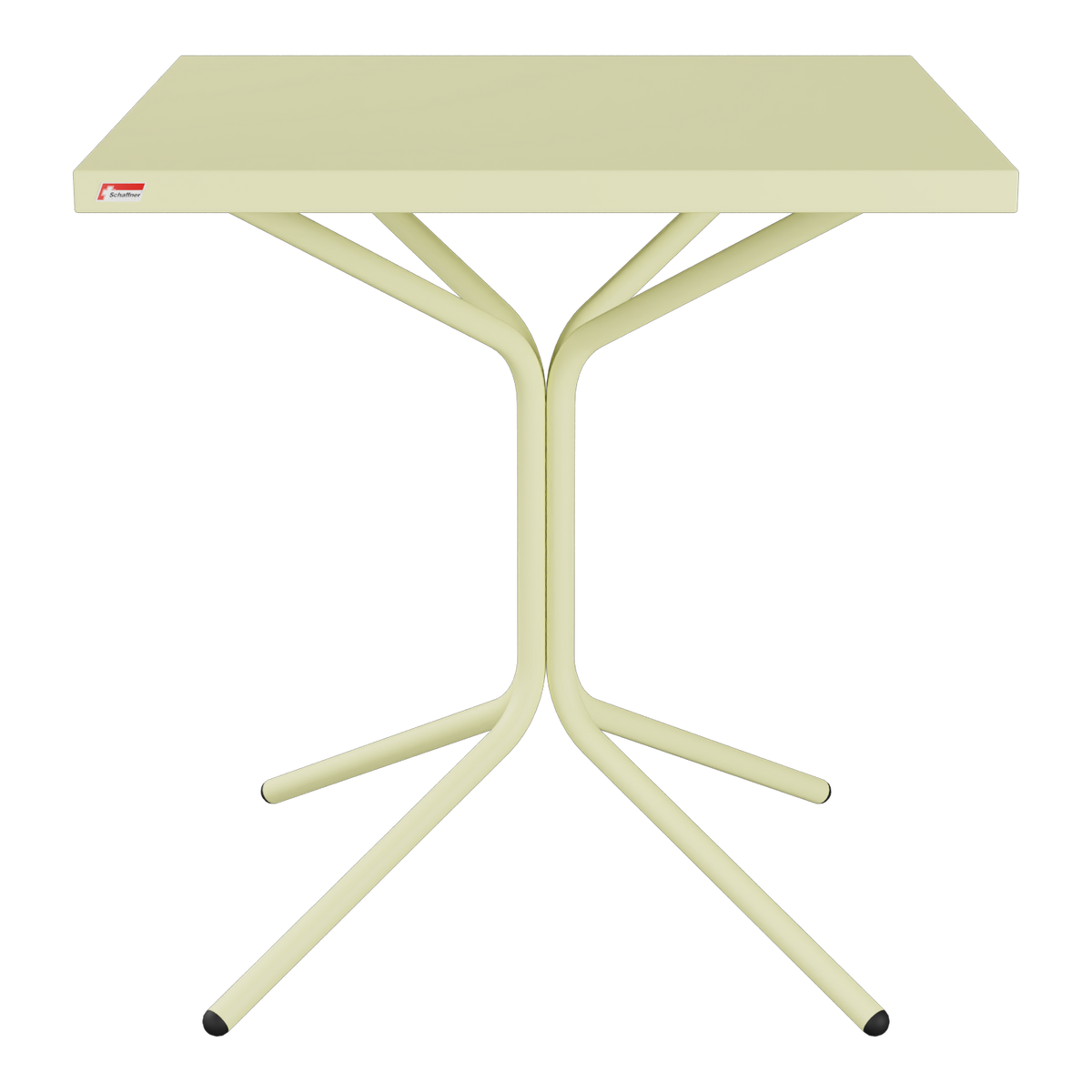 Bistrotisch klappbar creme 60x60 cm Gartentisch Balkon Terrasse