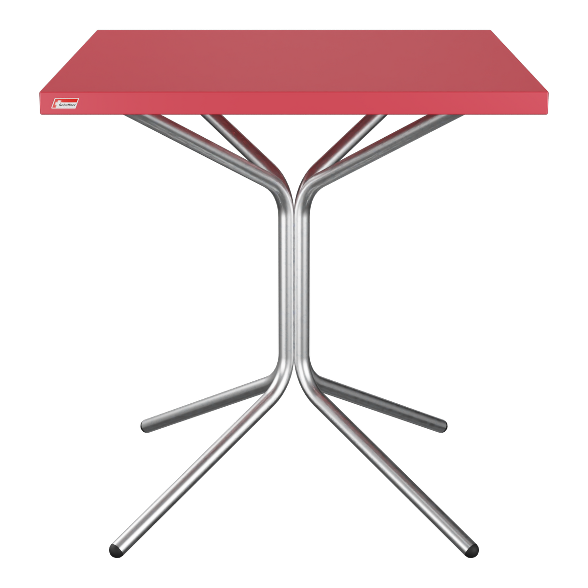 Klapptisch rot quadratisch Campingtisch Gartentisch tragbar zusammenklappbar