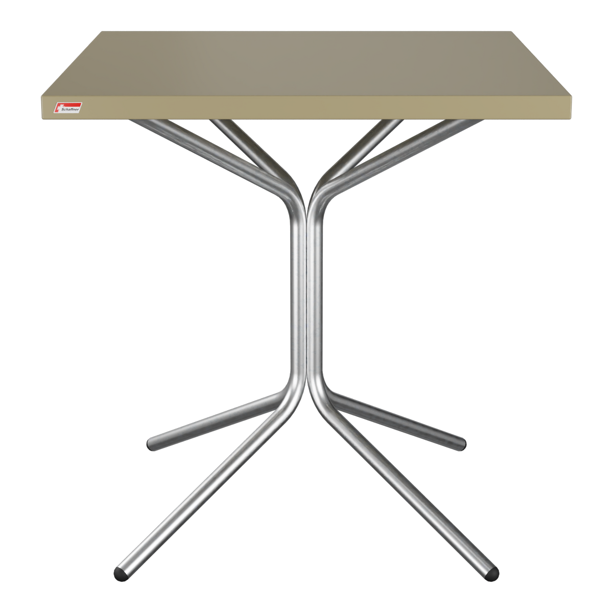 Campingtisch klappbar Aluminium rechteckig grau beige Gartentisch tragbar