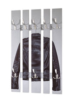 HAKU Möbel Wandgarderobe aus MDF Motiv Mode in Grau B 40-65 cm H 100 cm, 65 x 9 cm, H 100 cm