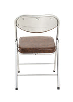 HAKU Möbel Klappstuhl aus Metall mit Kunstleder in Grau 47 x 53 x 79 cm