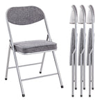 HAKU Möbel Klappstuhl aus Metall in Silber