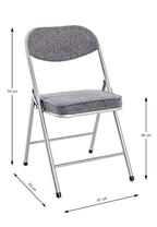 HAKU Möbel Klappstuhl aus Metall in Silber
