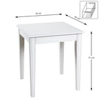 HAKU Möbel Beistelltisch aus MDF in Weiss 45 x 45 x 51 cm