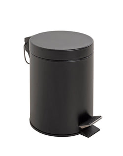 HAKU Möbel Kosmetikeimer aus Metall in Schwarz
